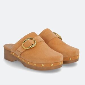 Vince Camito Canzenee Clog Suede Heel
